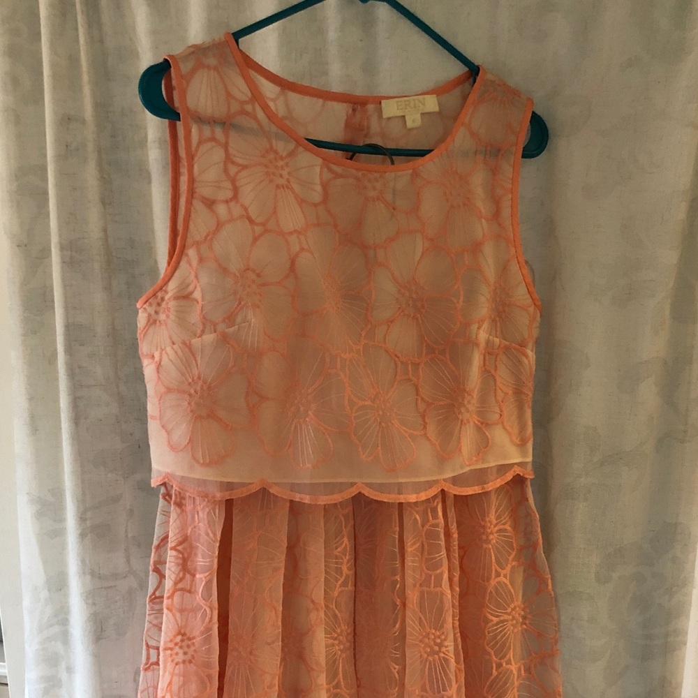 ERIN by Erin Fetherston pink lace midi skirt set